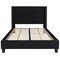 Flash Furniture Full Size Black Fabric Platform Bed & Mattress HG-BM10-38-GG - alternate 7